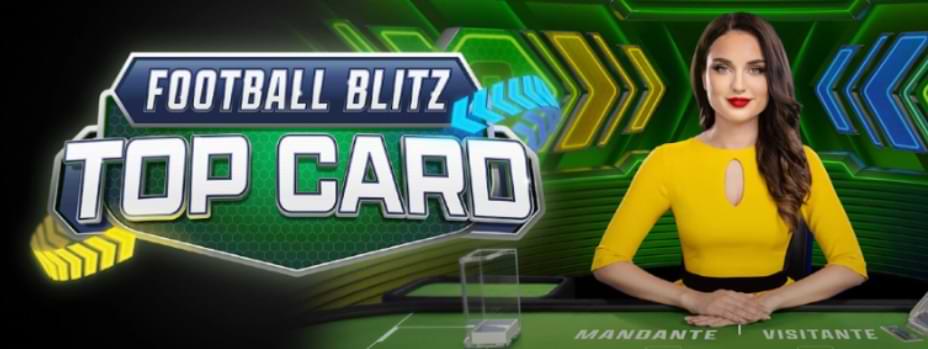 El fútbol llega a los casinos en vivo con Football Blitz Top Card
